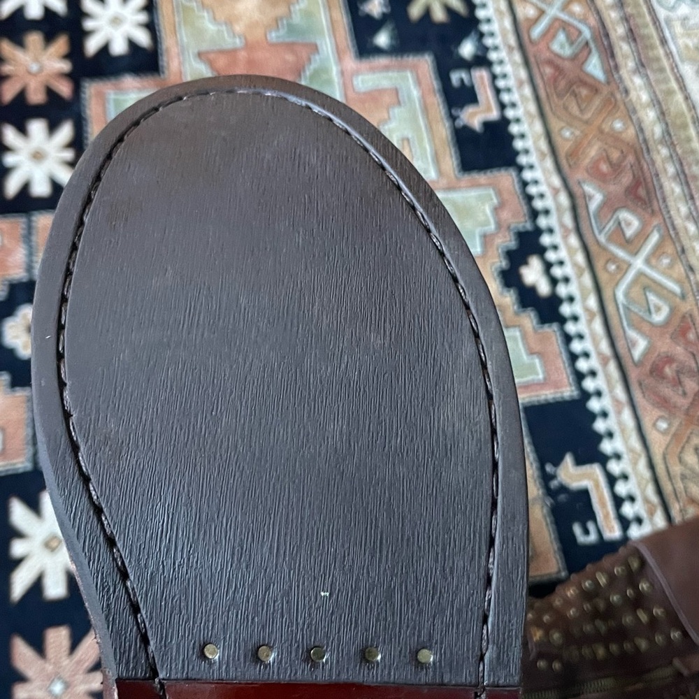 Studded Brown Ankle Boots - Picture 9 of 11